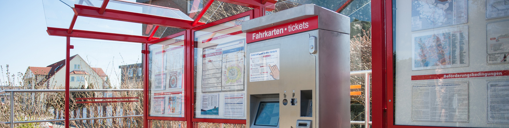 Ein Fahrkarten-Automat der AKN